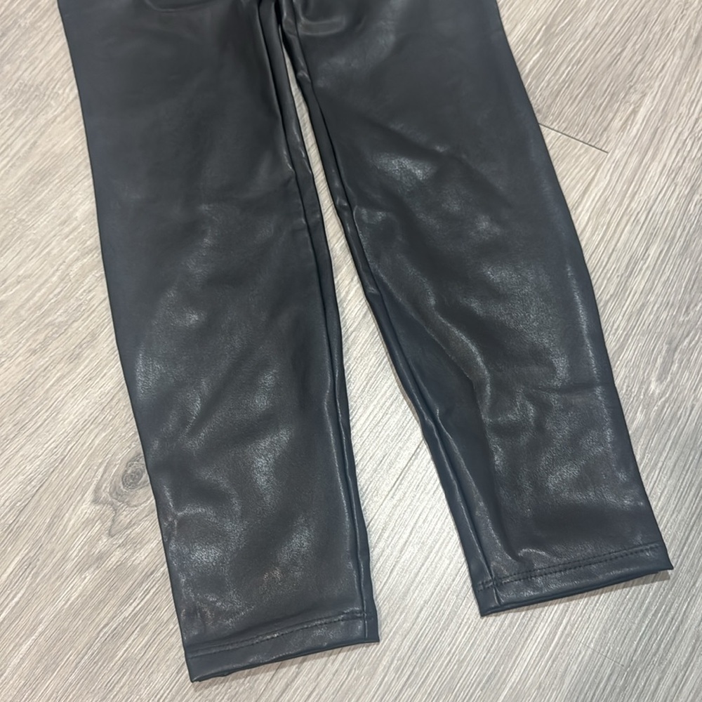 Super Stretch High Waisted Faux Leather Black Leggings Express Women’s Size XS - Picture 6 of 13